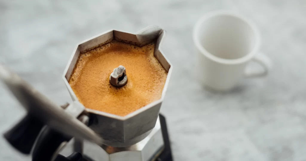 a perfectly clear moka pot without mold