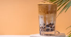 vietnamese iced coffee with tapioca